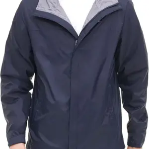 Tommy Hilfiger Men's Lightweight Breathable Waterproof Hooded Jacket