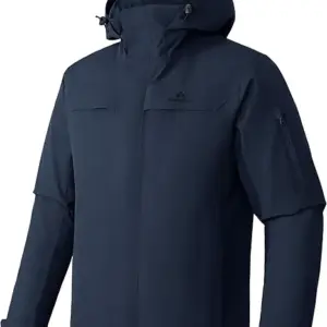 Pioneer Camp Men's Waterproof Ski Jacket Insulated Winter Snow Coat Warm Windproof Mountain Snowboard Hooded Raincoat Gear